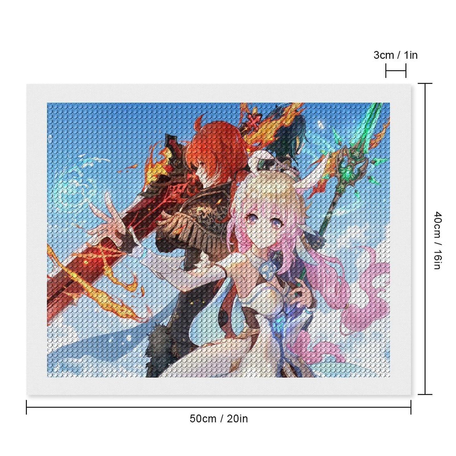 ダイヤモンドアート　原神 Amazon.co.jp: ダイヤモンドアート 5Dダイヤモンドキット 原神