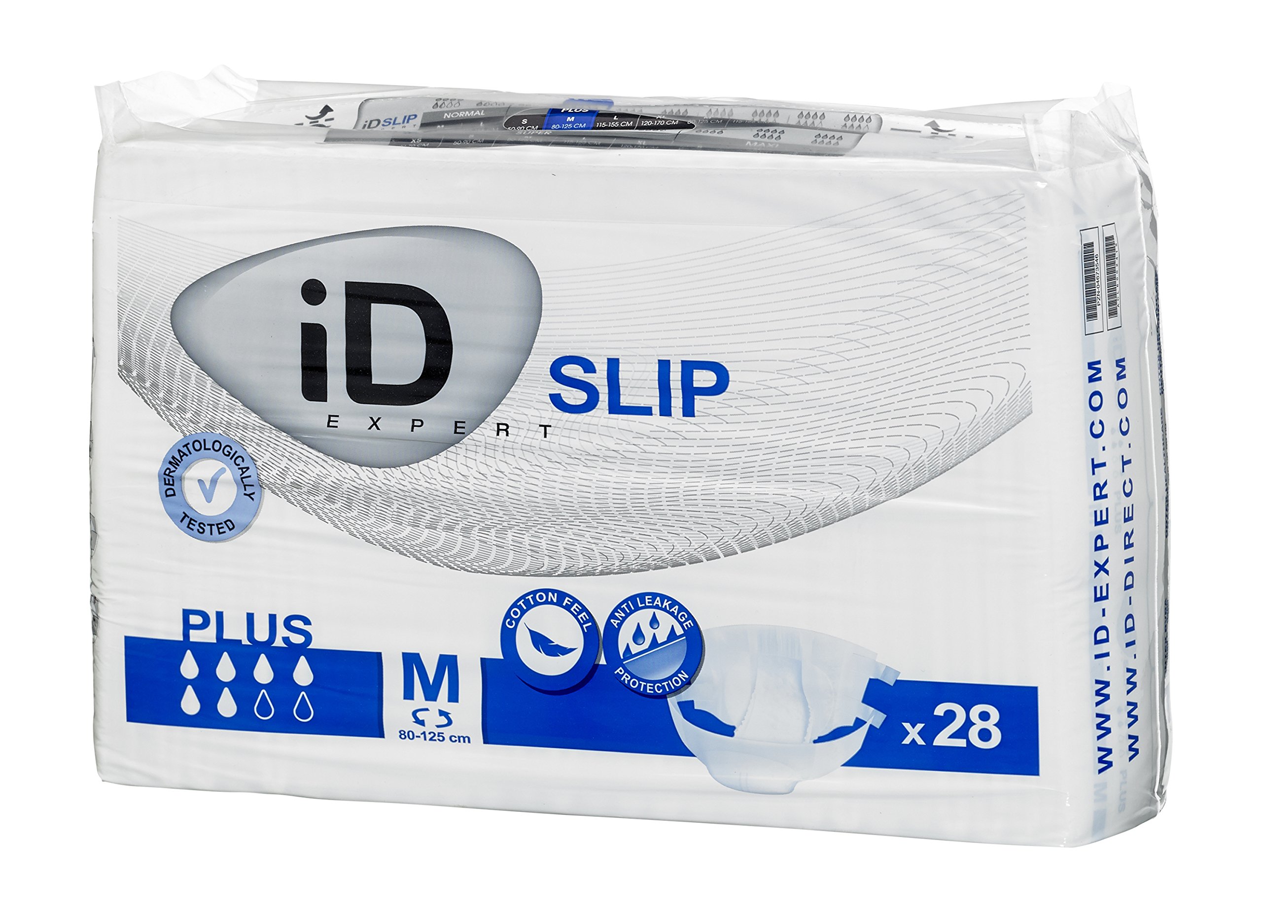 ID Expert jednorazowe wkładki do nietrzymania moczu Plus – Medium (80 – 125 cm)