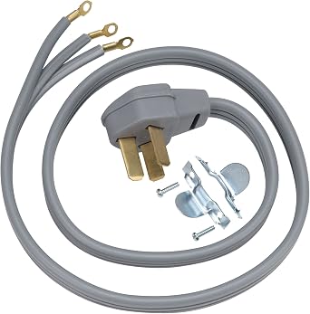 GE WX09X10010 Genuine OEM Power Cord Grey for GE Range/Stove/Ovens