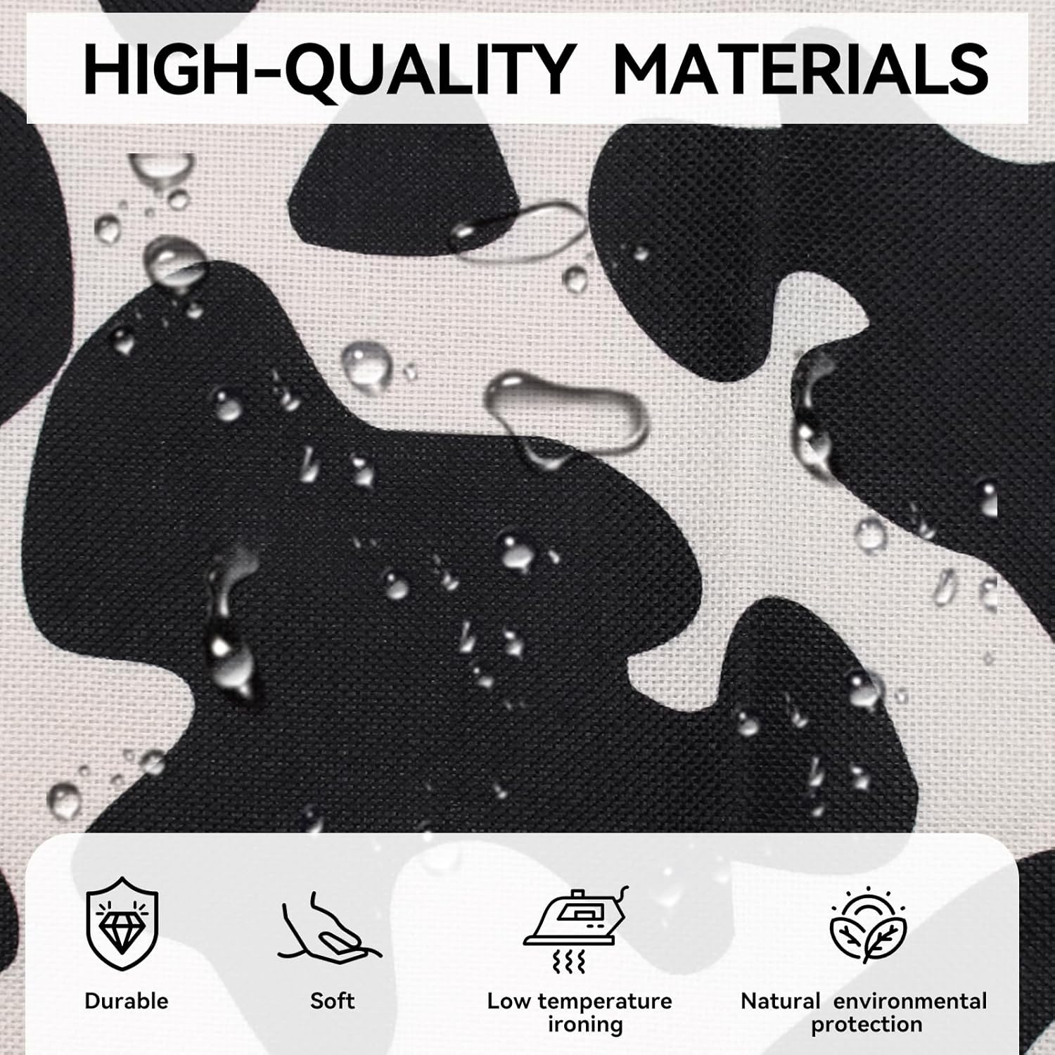 10 Pcs Linen Cow Print Table Runner Black and White Farm Cow Print Tablecloth Western Barnyard Cowboy Themed Table Cloths for Birthday Party Decorations Home Kitchen Table Supplies ( 13 x 72 in)