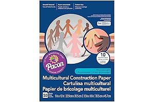 Pacon® Multicultural Construction Paper: 9" x 12"