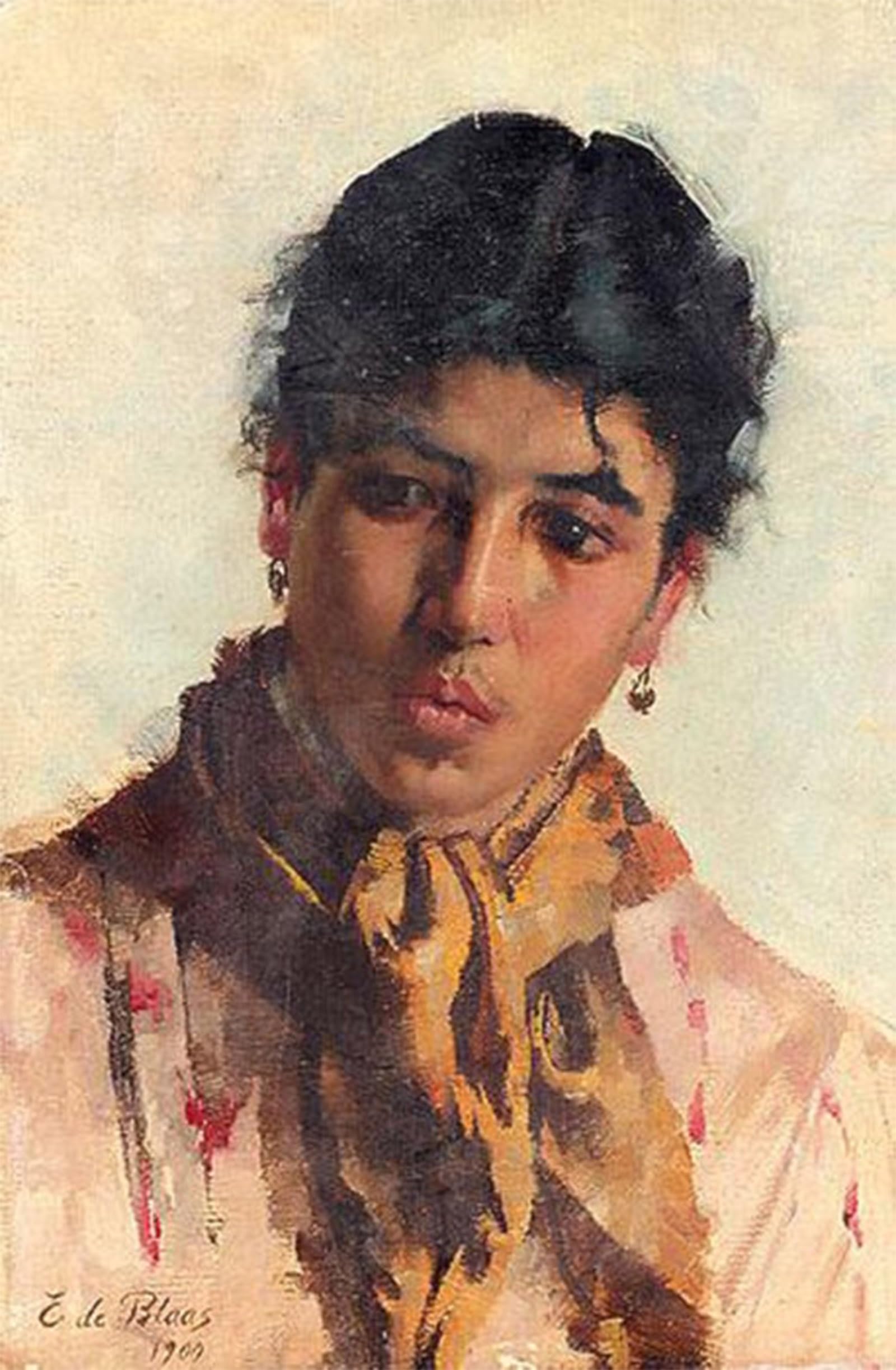 SERENDIPITP Aesthetic Poster Photo Wall Print Retro Picture Portrait of a Woman Eugene de Blaas Modern Wall Artwork for Home Decor 60x90cm