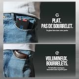 YESIIW Porte Carte Homme avec RFID Blocage | Peut Contenir Jusqu'à 14 Cartes et 12 Billets | Compact Portefeuille pour Homme avec Monnaie | Idéal Métro Bureau Voyage | Cadeau Hommes (Noir Mat) - 6