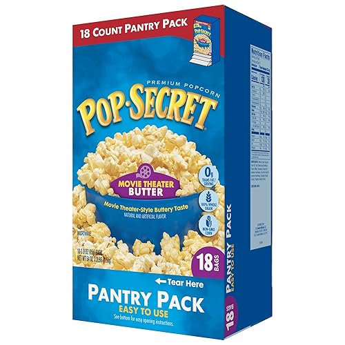 Miniatura 158 de Pop Secret Palomitas de maíz, mantequilla de cine tamaño aperitivo, 12 unidades, 12
