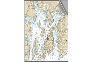 Narragansett Bay, RI Historical Decorative Nautical Chart