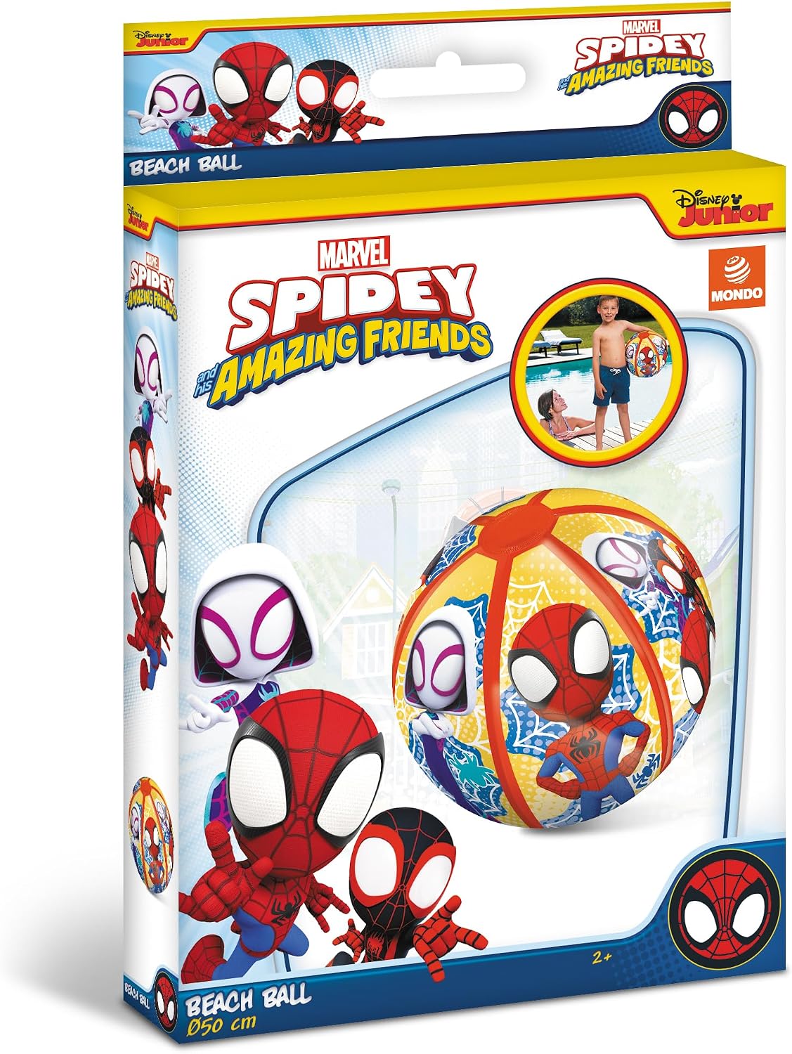 Mondo Toys 16949 Marvel Spidey Beach Ball - Gonfiabile Palla 50 cm for Bambini a Partire dai 2 Years