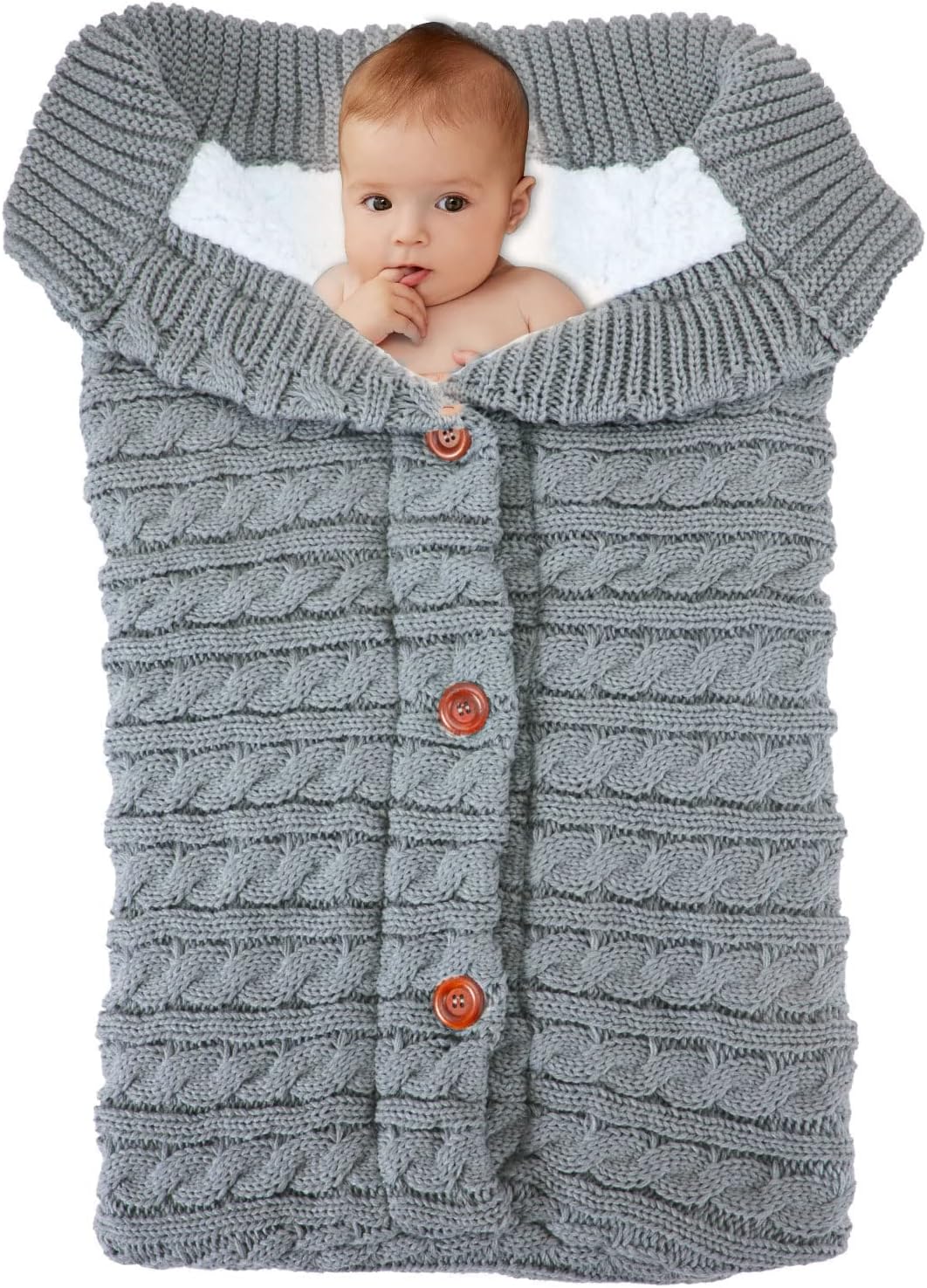 Yunnyp Newborn Baby Fleece Swaddle Blanket Winter Wrap