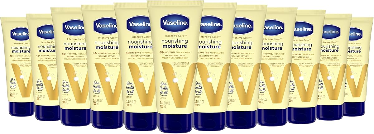Nourishing Moisture Body Lotion Dry Skin + Oat Extract 3.4oz 12ct | Body moisturizer provides 72HR moisture with Ultra-Hydrating Lipids for nourished, healthy-looking skin, Intensive Care