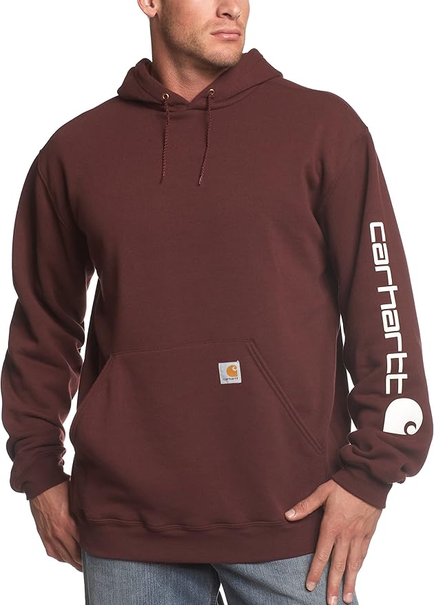 Carhartt Men's K288 Midweight Logo Sleeve Hooded Sweatshirt XLarge