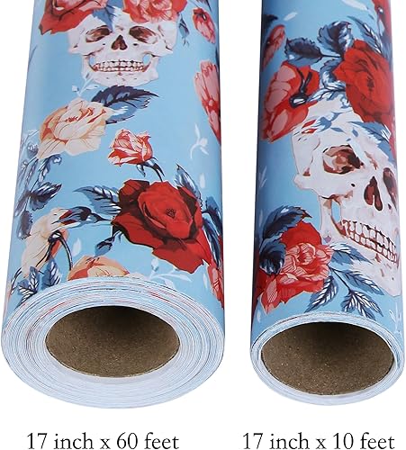 Vista 172 de Aimyoo Rollo de papel de estraza floral, papel de regalo de flores vintage para todas las ocasiones, para bodas, cumpleaños, despedidas de soltera