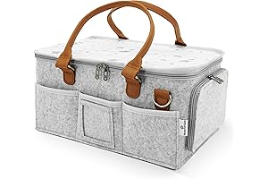 Vehicle Organization: Baby Diaper Caddy Organizer with Lid for Infant Essentials