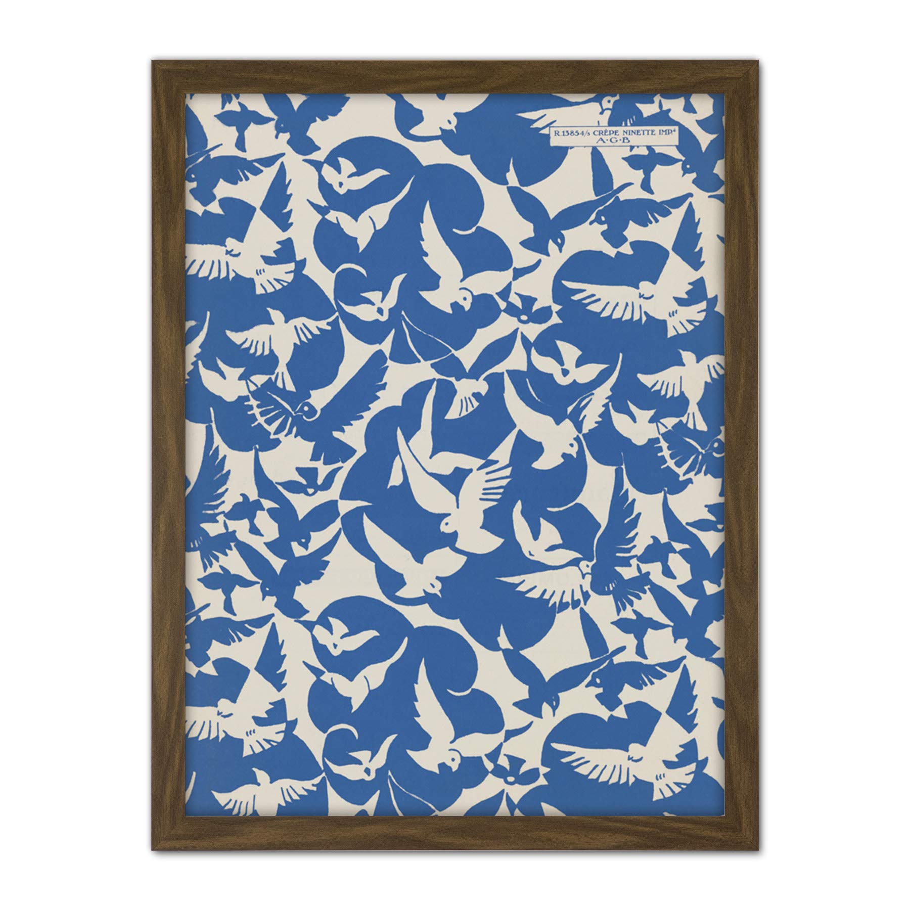 Wee Blue Coo Framed Brown 18X24 Art Taste Leaves Of Feminine Elegance Artwork Framed Wall Art Print 18X24 Inch