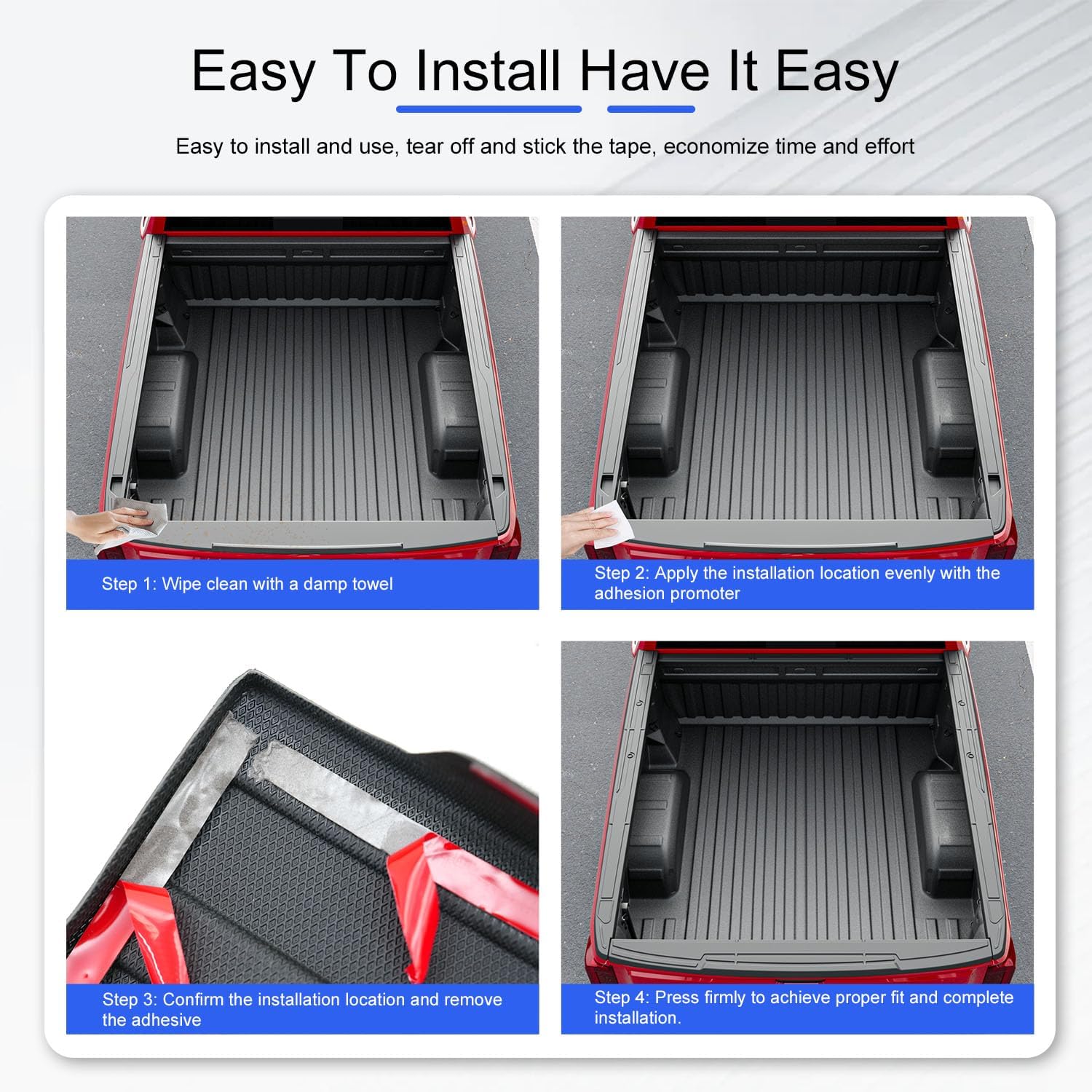 5.8FT Truck Bed Rail Cap Compatible with 2019-2026 Chevy Silverado GMC Sierra 1500 Bed Rail Covers Protector Replacement for 2019-2026 Chevy Silverado 1500 Accessories