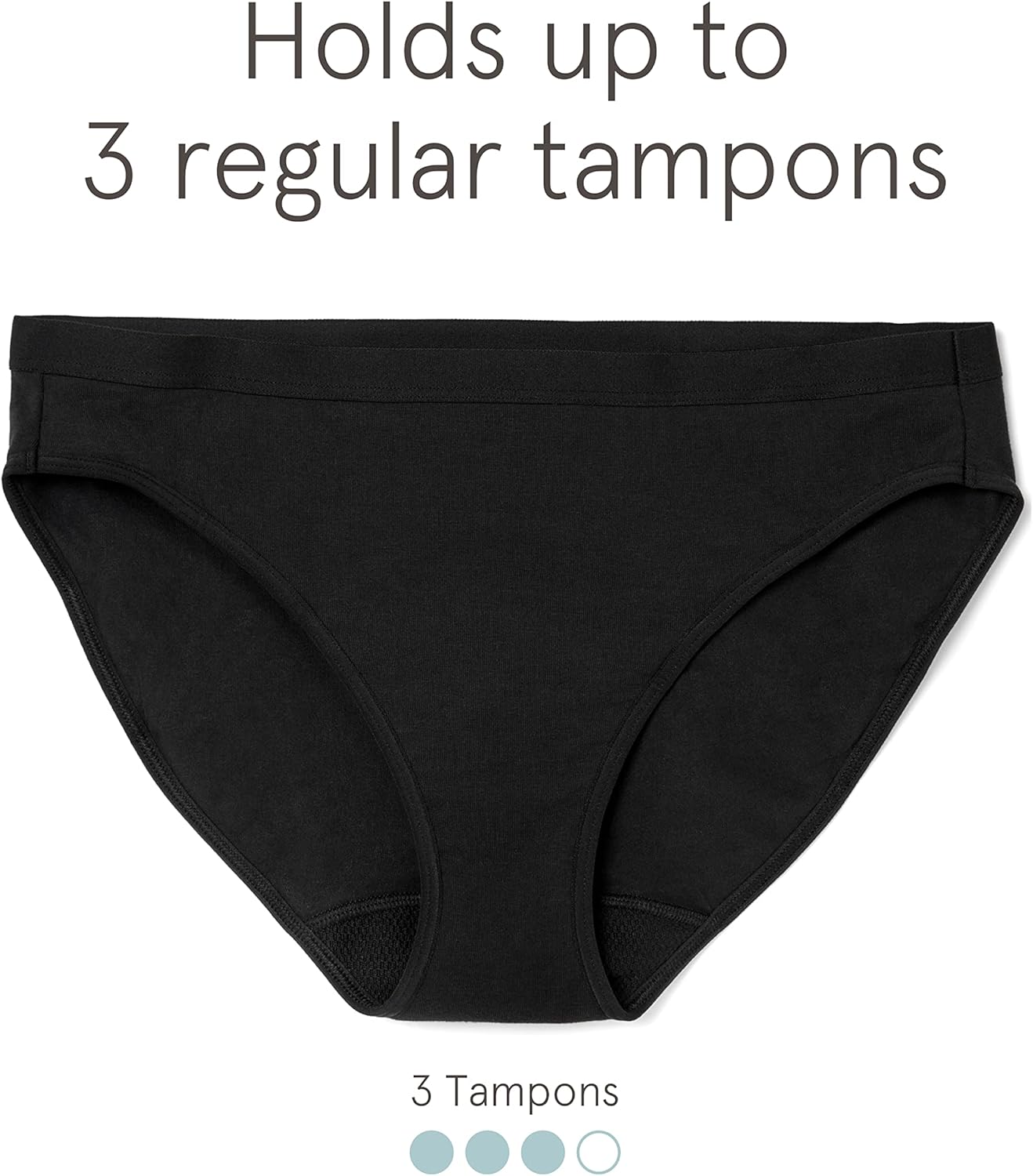 LOLA Washable Period Underwear - Period Underwear for Women, Period Panties, Cotton Bikini Underwear for Women - Image 6