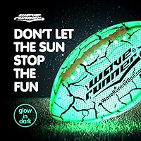 Vista 3 de Wave Runner Balón de fútbol LED impermeable que brilla en la oscuridad para niños, adolescentes y adultos - Fútbol iluminado incluye bomba