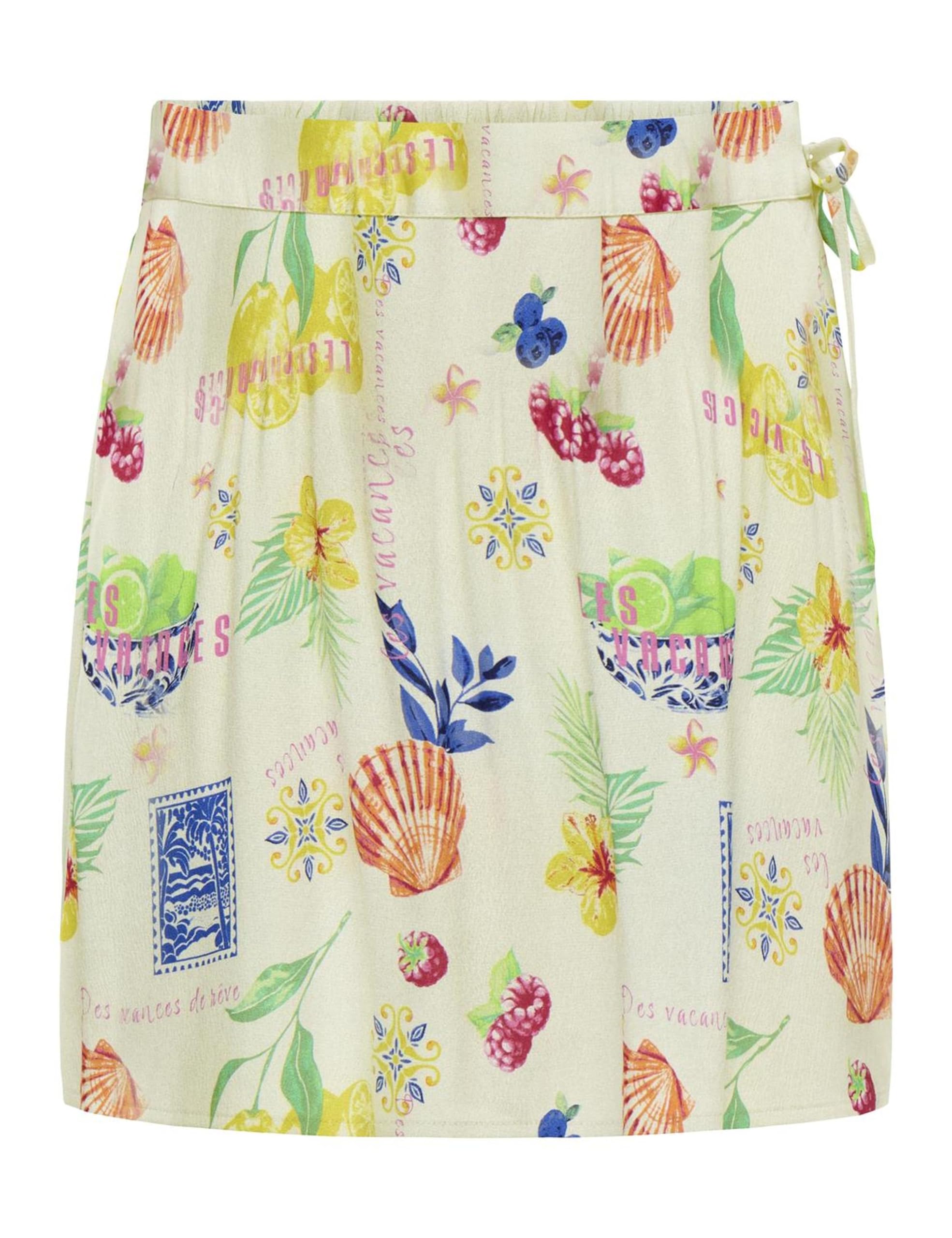 Onlnova Life Vis Talika AOP Skirt, Cloud Dancer, L