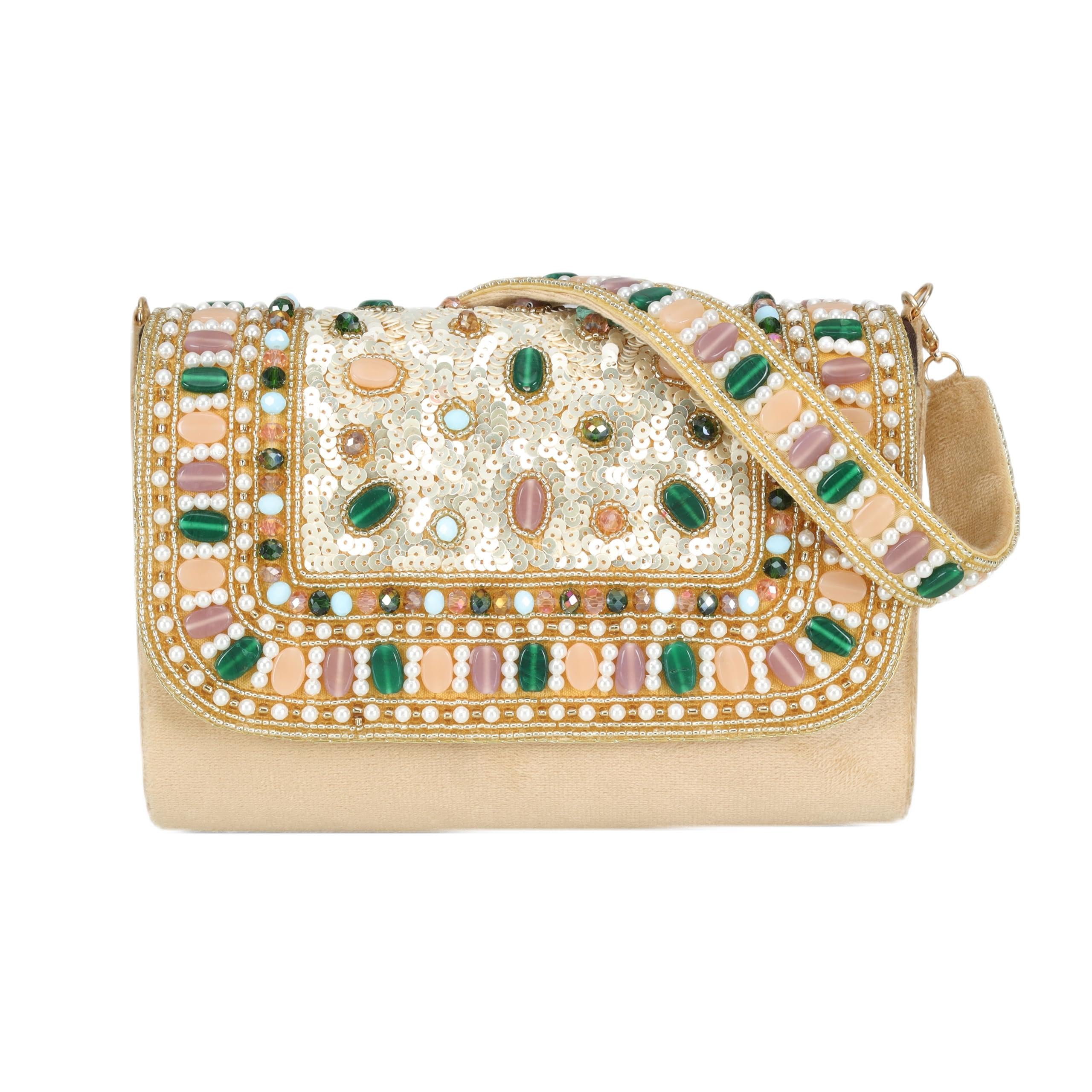 J I Accessories Women wedding designer clutch purse-image-9