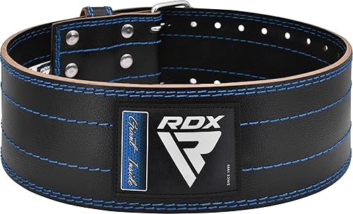 Miniatura 9 de RDX Cinturón de levantamiento de pesas para hombres y mujeres, aprobado por IPL USPA, 0.236 pulgadas de grosor, 100% cuero, soporte de espalda de