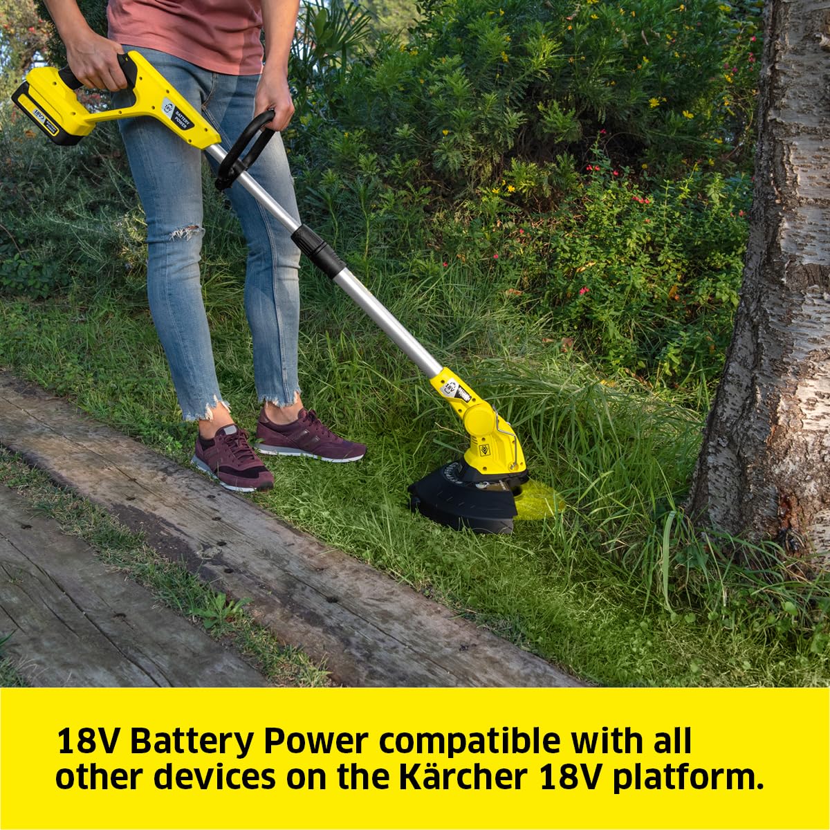 芝刈り機 GRASS TRIMMER 18V 230mm Amazon.com : Kärcher 18V Battery-Powered Grass Trimmer LTR 18-30