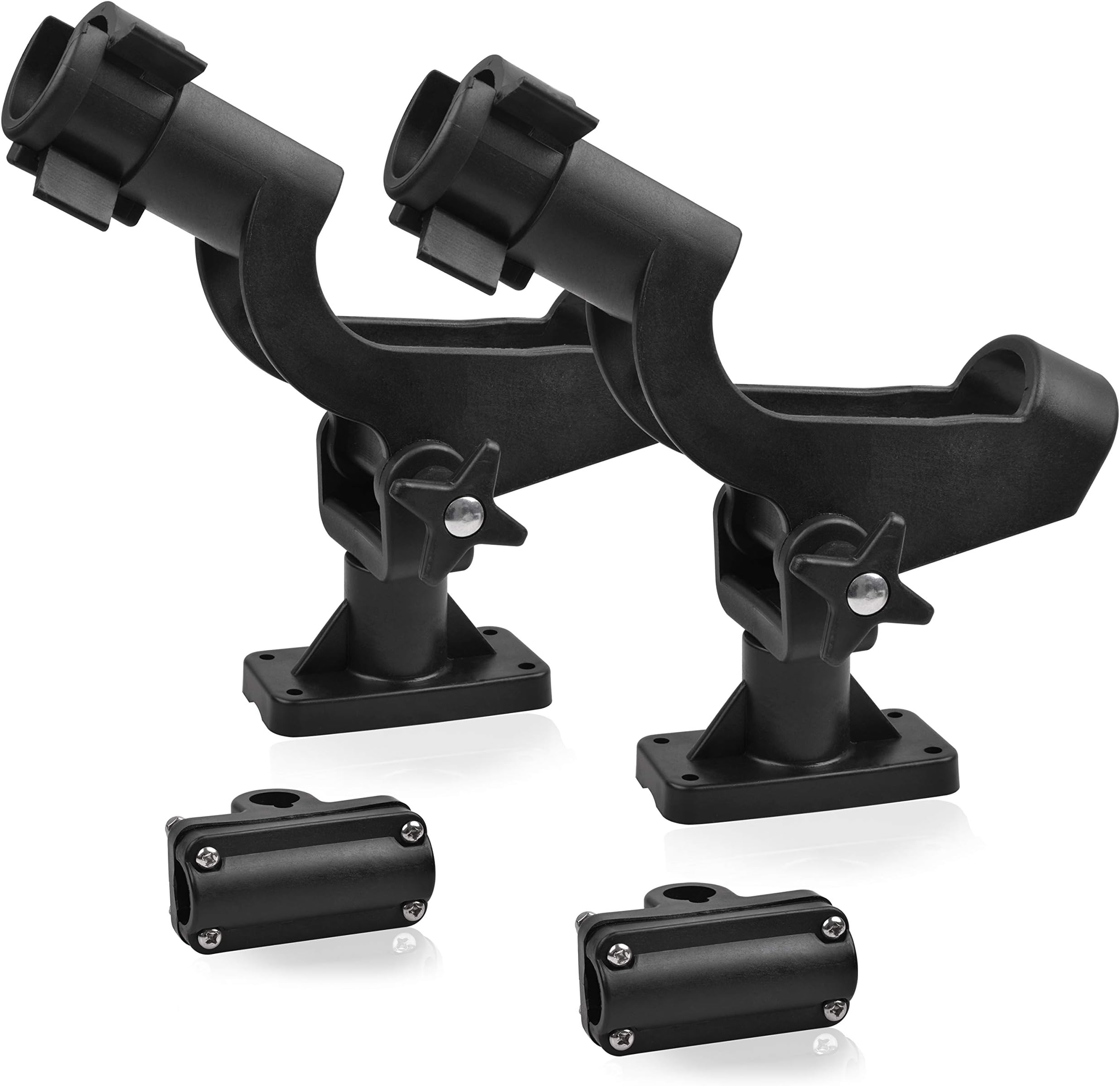 Fishing Rod Holders for Boat Adjustable Fishing Pole Holder with Large Clamp Folding Rod Racks Holder