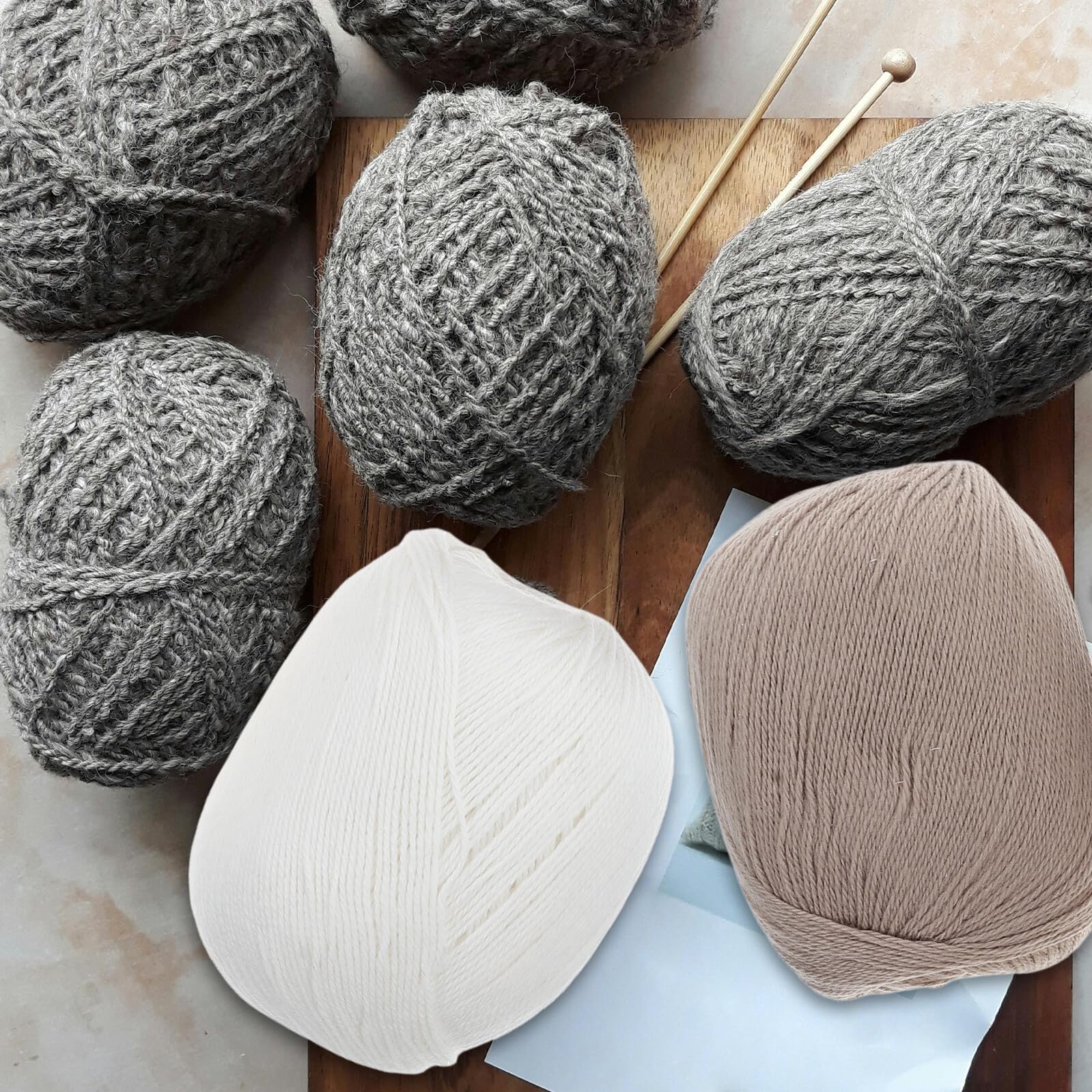 SUPVOX Gomitoli di Filato Cashmere Morbido e Caldo per Tessitura Ricamo e Uncinetto Fai da Te Lavabile in Macchina per Sciarpe Guanti e Cardigan Autunnali