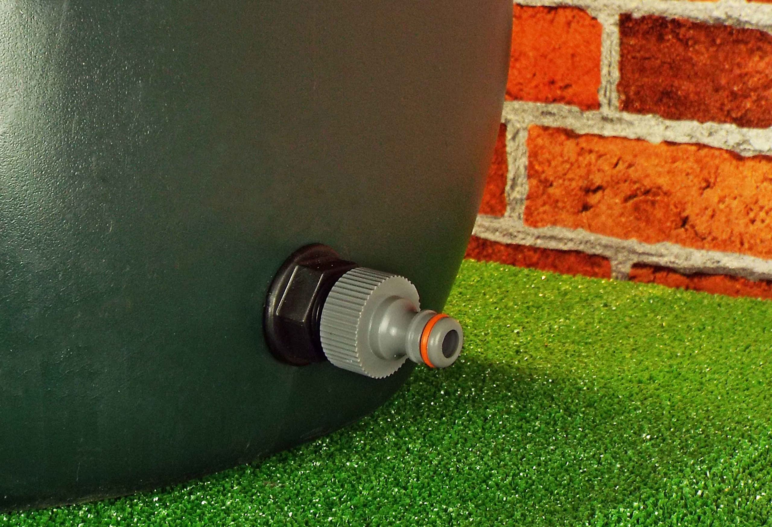 Cost Wise Women's Black 1/2" Water Butt/Rain Barrel/Water Storage Tank Adaptor + Universal Garden Hose Connector (1/2" Bsp) Requires A 21Mm Hole