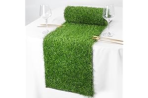 12x36" Decorative Green Grass Table Runner for All Occasions