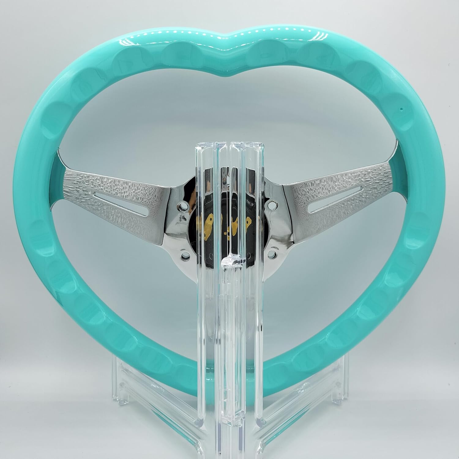 ハート バブル ステアリングホイール クリア アクリル樹脂 ネオ