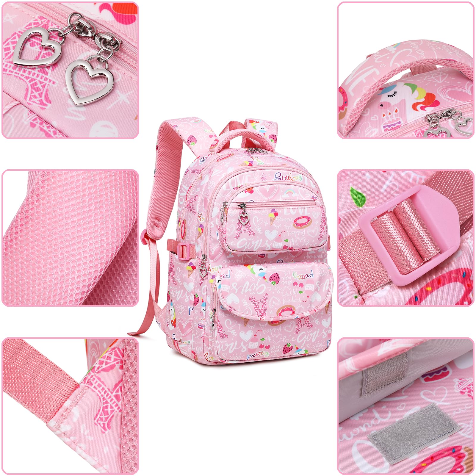 Zaino per la scuola, zaino per la scuola, zaino sportivo, zaino per il tempo libero, zaino per ragazze, ragazzi e bambini, con grande capacità