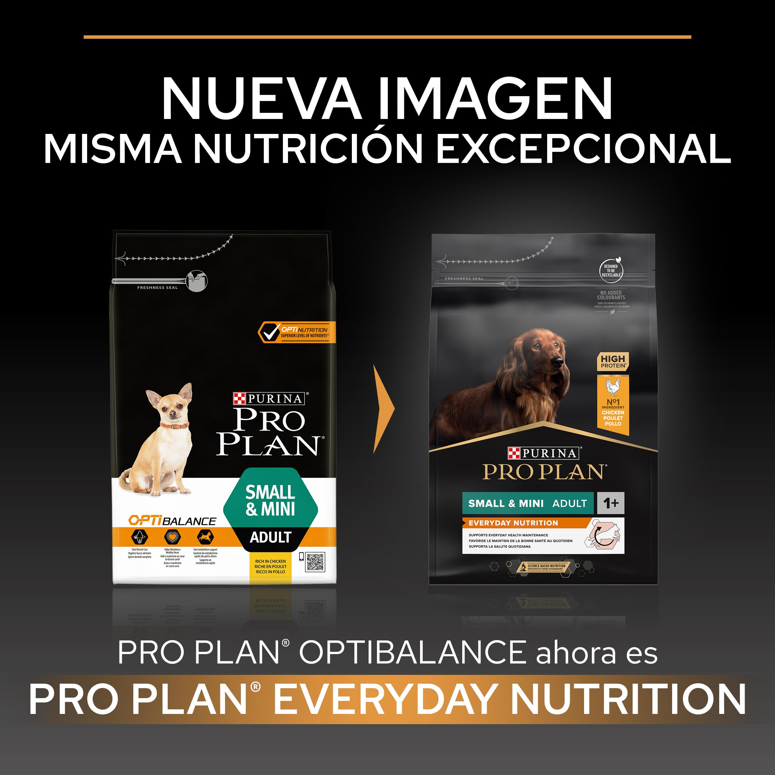 Purina Pro Plan Small Balance Pienso para Perro pequeño, Mini, Adulto con Pollo, 8 bolsas de 700g
