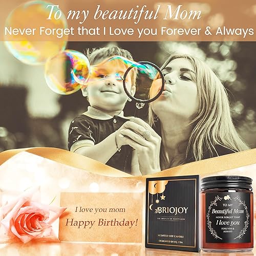 Miniatura 7 de Regalos de velas para mamá de hijo e hija, el mejor día de la madre, te amo, regalo de cumpleaños para ella, vela relajante de aromaterapia