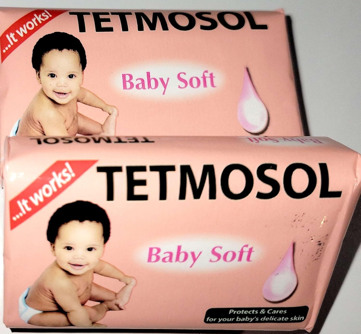 Tetmosol Baby Soft Soap, Gentle Skin Care, 2 Piece