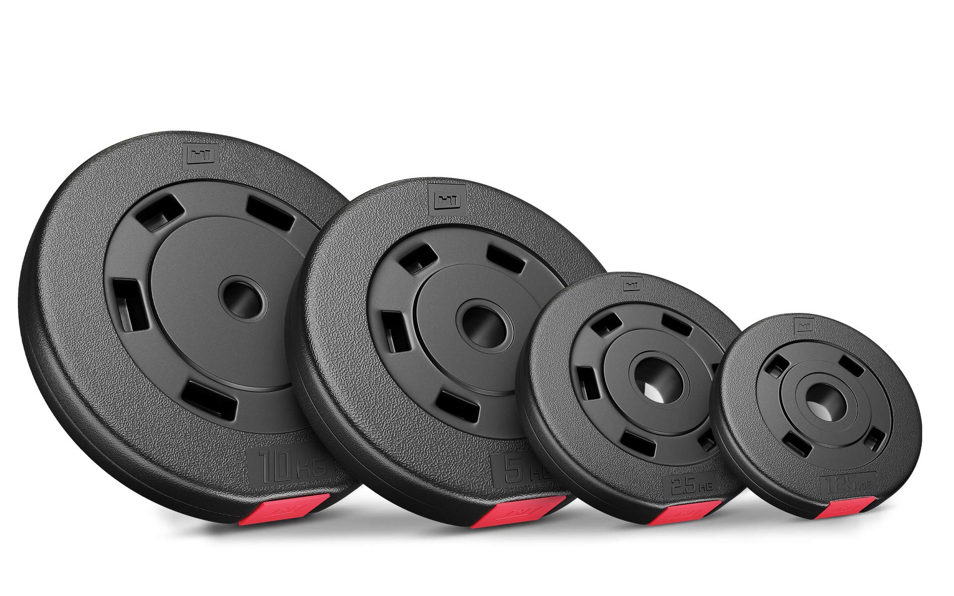 Hop-Sport Zestaw obciążeń bitumicznych 36kg + gryfy, hantle, sztanga