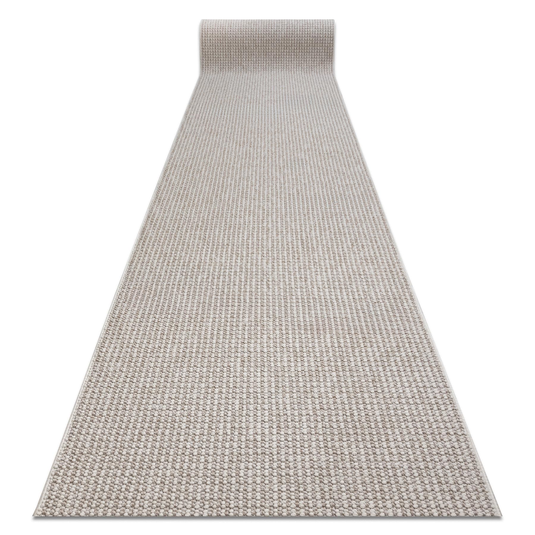 rugsx Teppichläufer Casablanca Loop, weicher Schlingenteppich, strapazierfähig & pflegeleicht, für Wohnzimmer, Schlafzimmer, weiß/beige 100x300 cm
