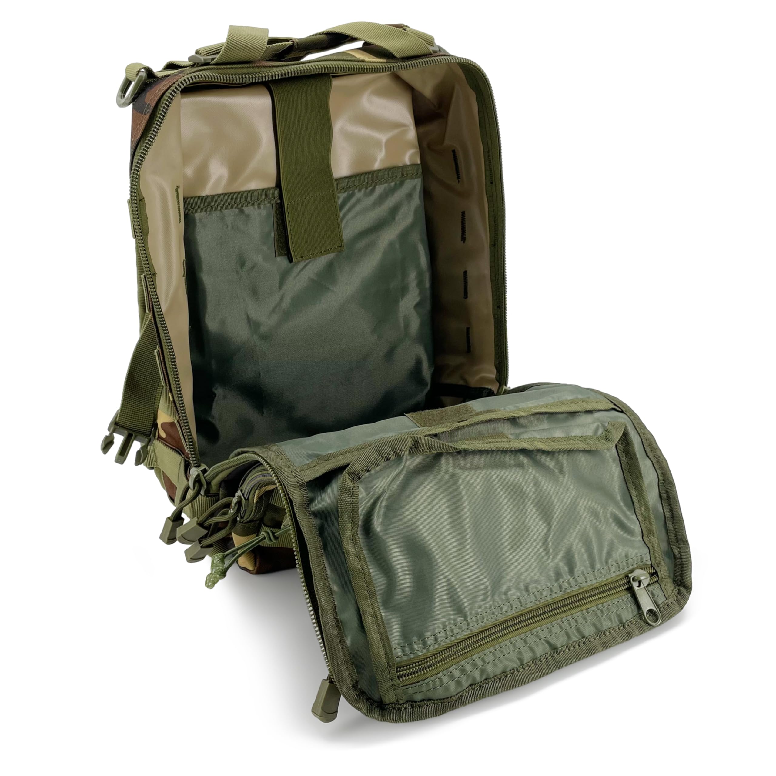 Alephnull Taktyczna torba na klatkę piersiową Molle na wędrówki plecak dzienny Sling torba Crossbody torba na ramię do aktywności na świeżym powietrzu, w podróży, na, czarny, 35 × 24× 10 CM, Taktyczne