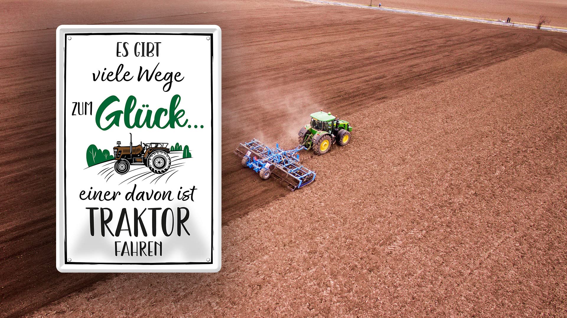 Retro Blechschild - „Mir Reicht's, Ich Fahr Jetzt Traktor“ – Witziges Geschenk Für Landwirte & Fans (20x30 Cm)