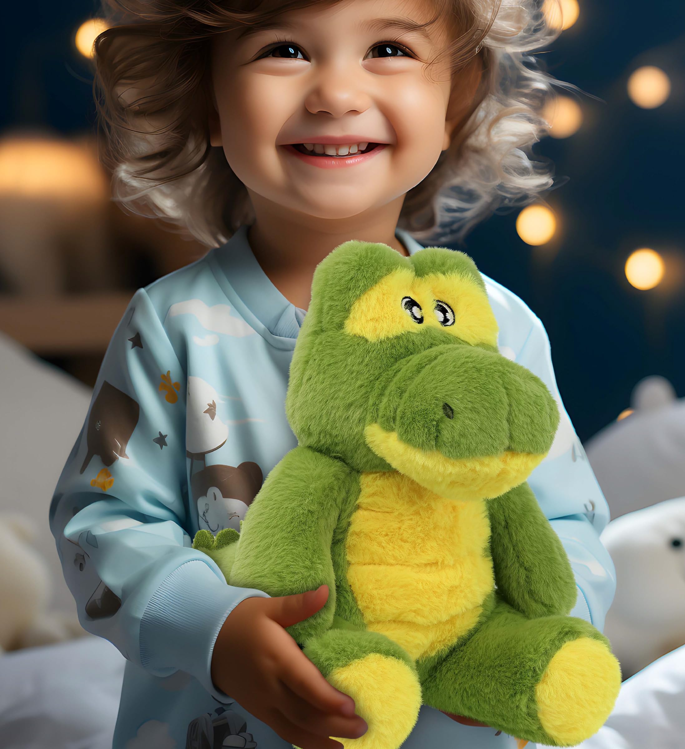 DolliBu Alligator Stuffed Animal - 28 Inch Super Soft Plush Toy For Kids & Adults