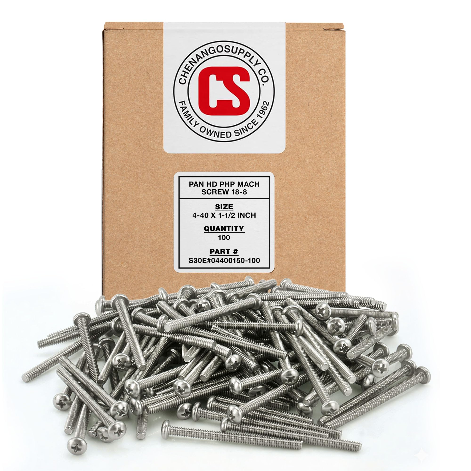 Vis machine 4-40 pour modélisme et restauration d'appareils en inox