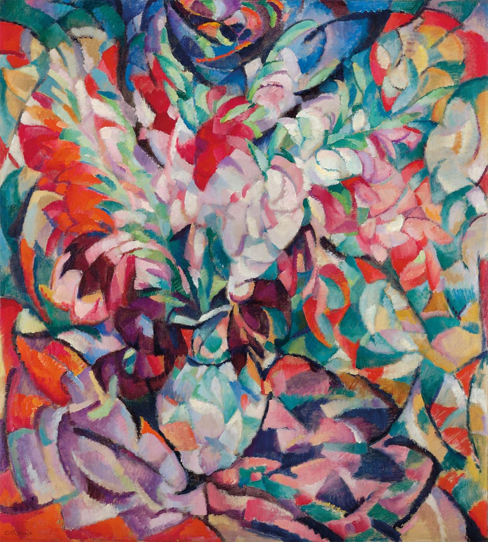 ARTXLXXBN Famous Painting Canvas Artwork Graffiti Print Gladiolen by Leo Gestel Portrait Canvas Image for Home Decor 60x90cm