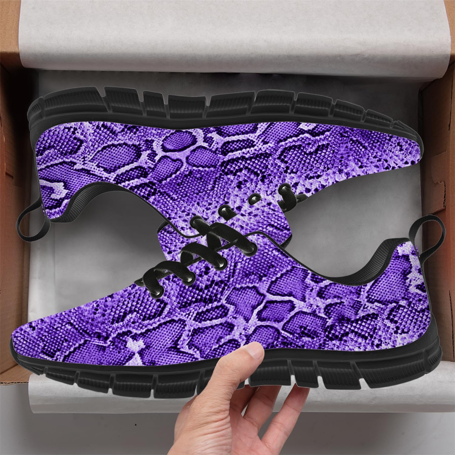 Snake Print Shoes for Women Men Running Shoes Animal Print Sneakers Gifts for Woman Man