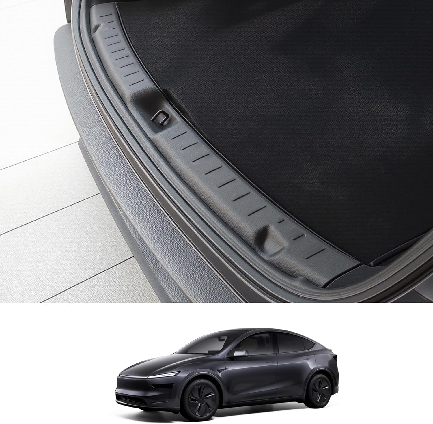 Rear Bumper Guard for Tesla Model Y Juniper 2025 2026 Accessories Rear Trunk Bumper Guard Sill Cover Protector TPE Material