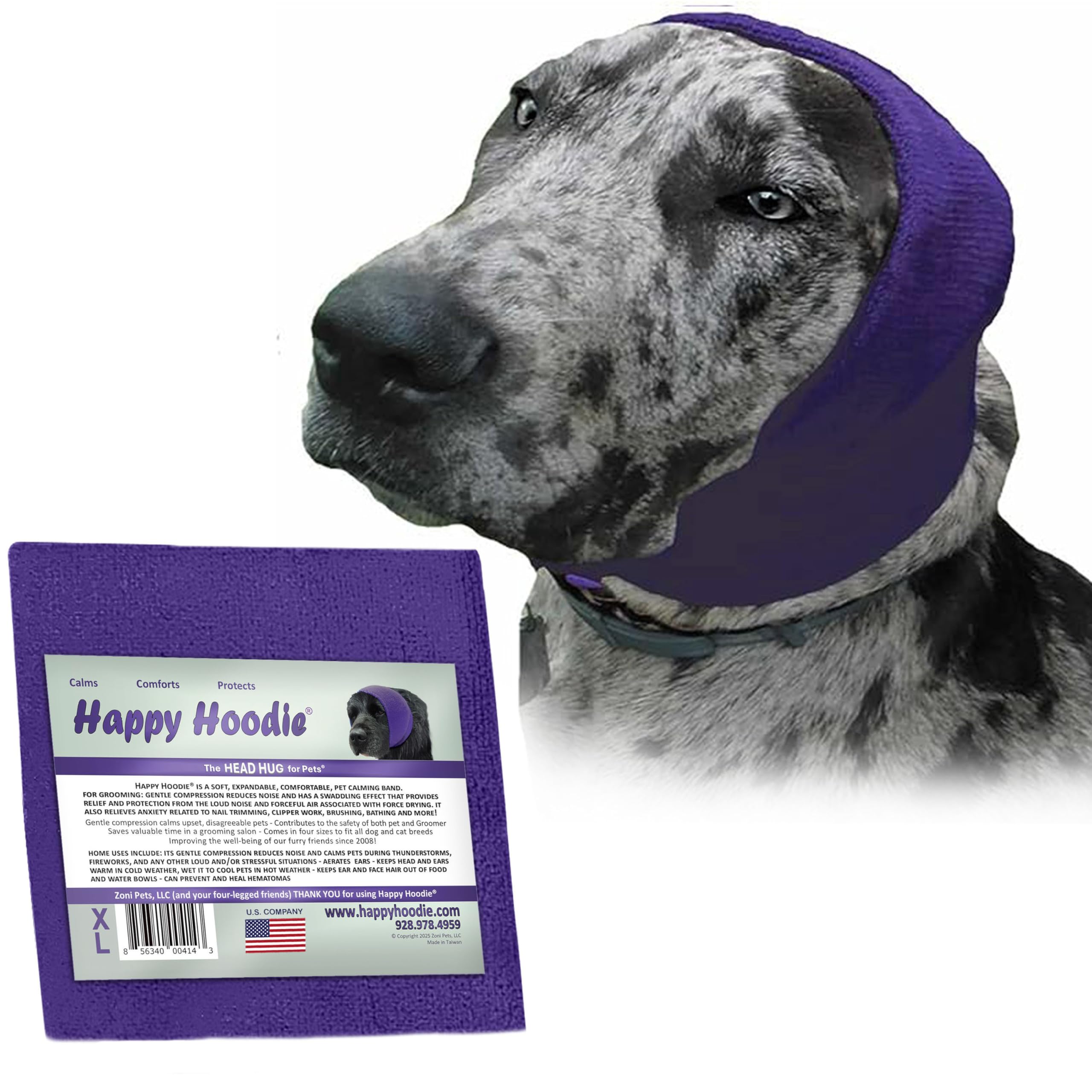 Happy Hoodie The Original Dog & Cat Calming Band, American Brand