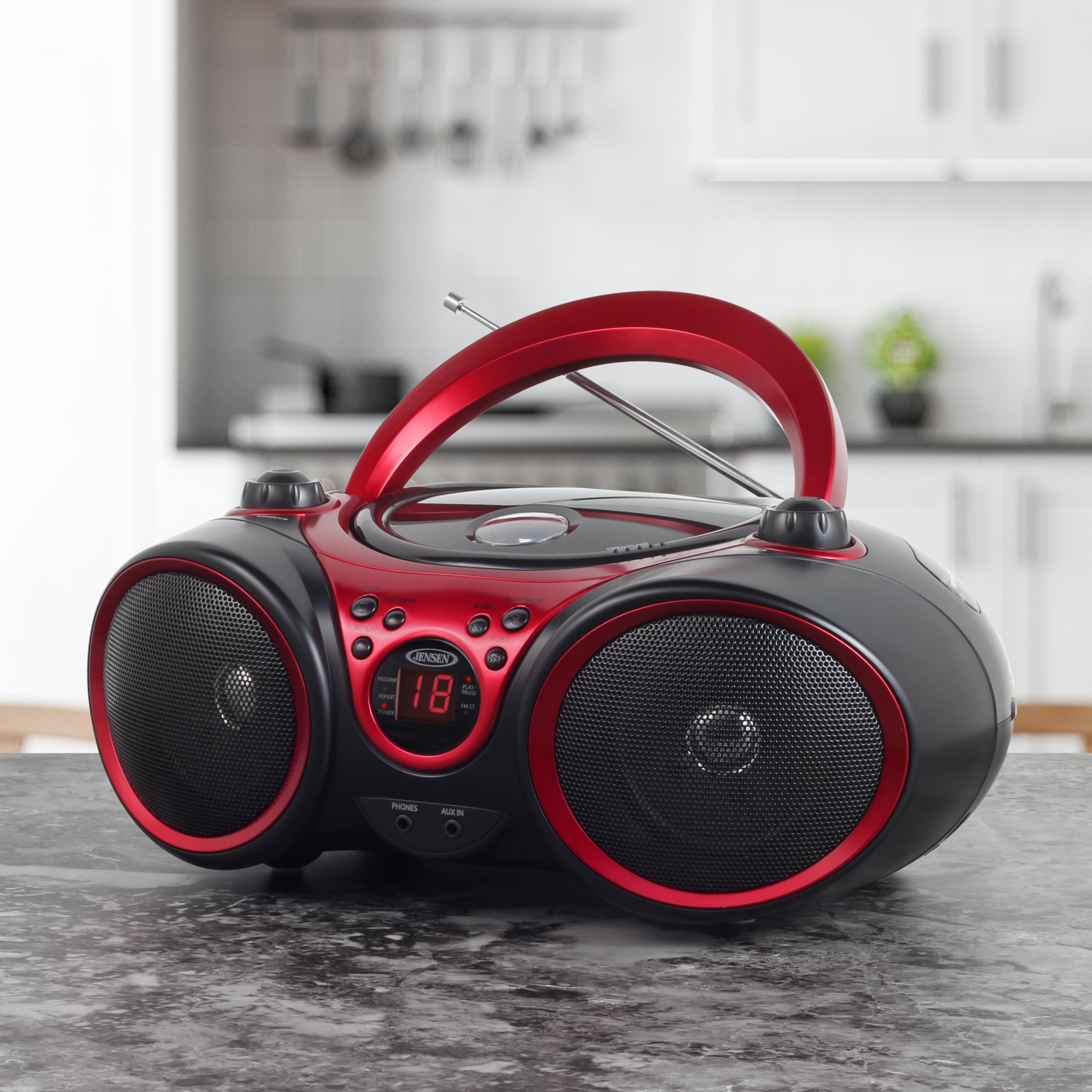 Amazon.com: JENSEN CD-490 Portable Stereo CD Player with AM/FM
