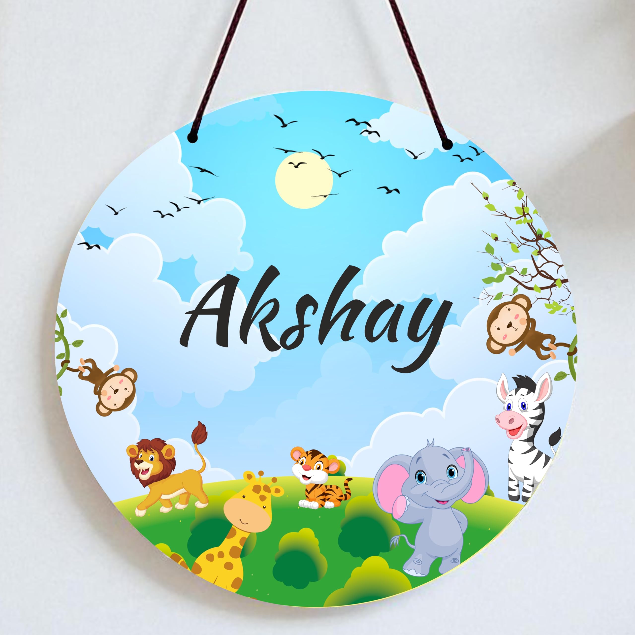 Goodi Cart Personalised Kids Name Plate for Door | Customised Baby Girl Name Sign Board | Princess Theme Kids Room Decor | Nursery Door Name Plate | Birthday Return Gift for Kids | Baby Room Decoration — Amazon image 16