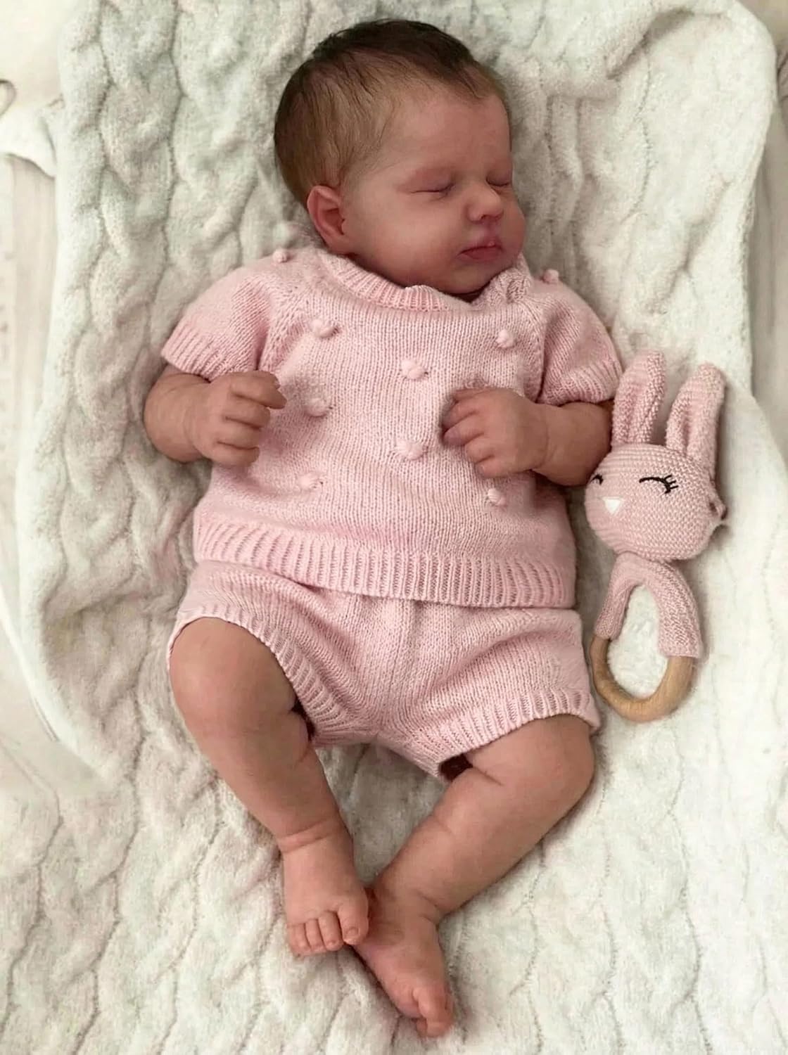 Zero Pam Reborn Baby Dolls Silicone Full Body-18'' Realistic Baby Doll Real Life Silicone Reborn Dolls with Accessories (Contemporary)
