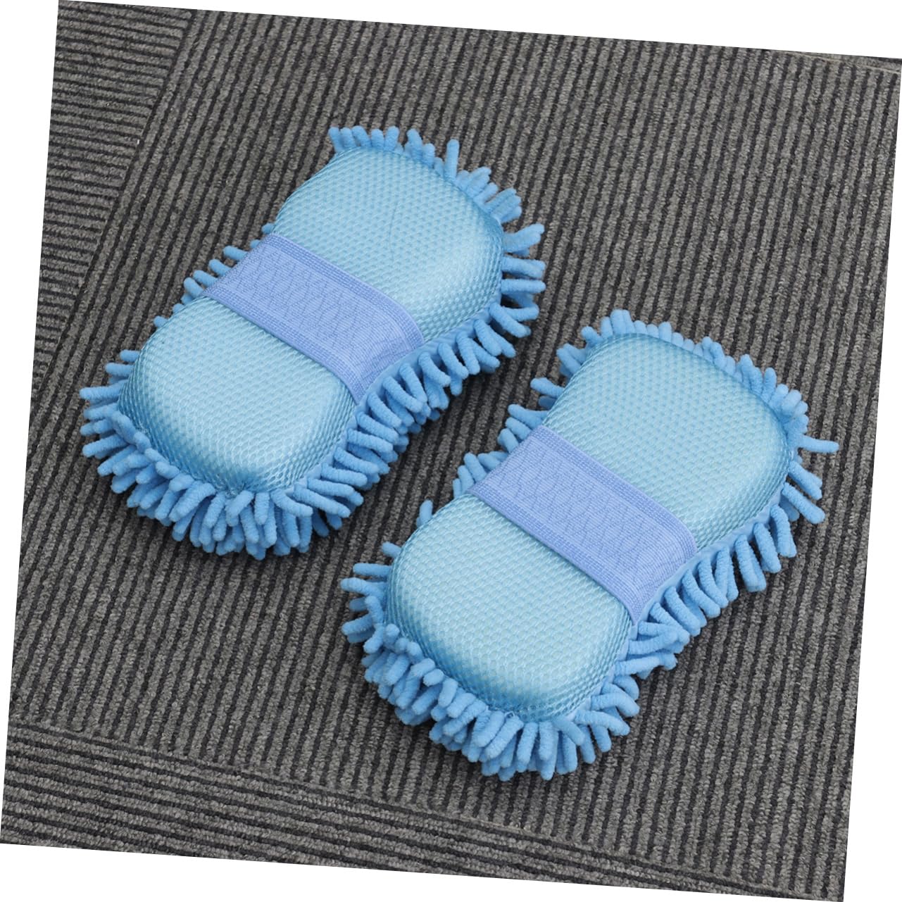 Gatuida 6piezas Guantes De Limpieza De Auto De Microfibra Chenille De Color Azul para Cuidado De Vehículos Sin Rayones Absorbentes y Multifuncionales