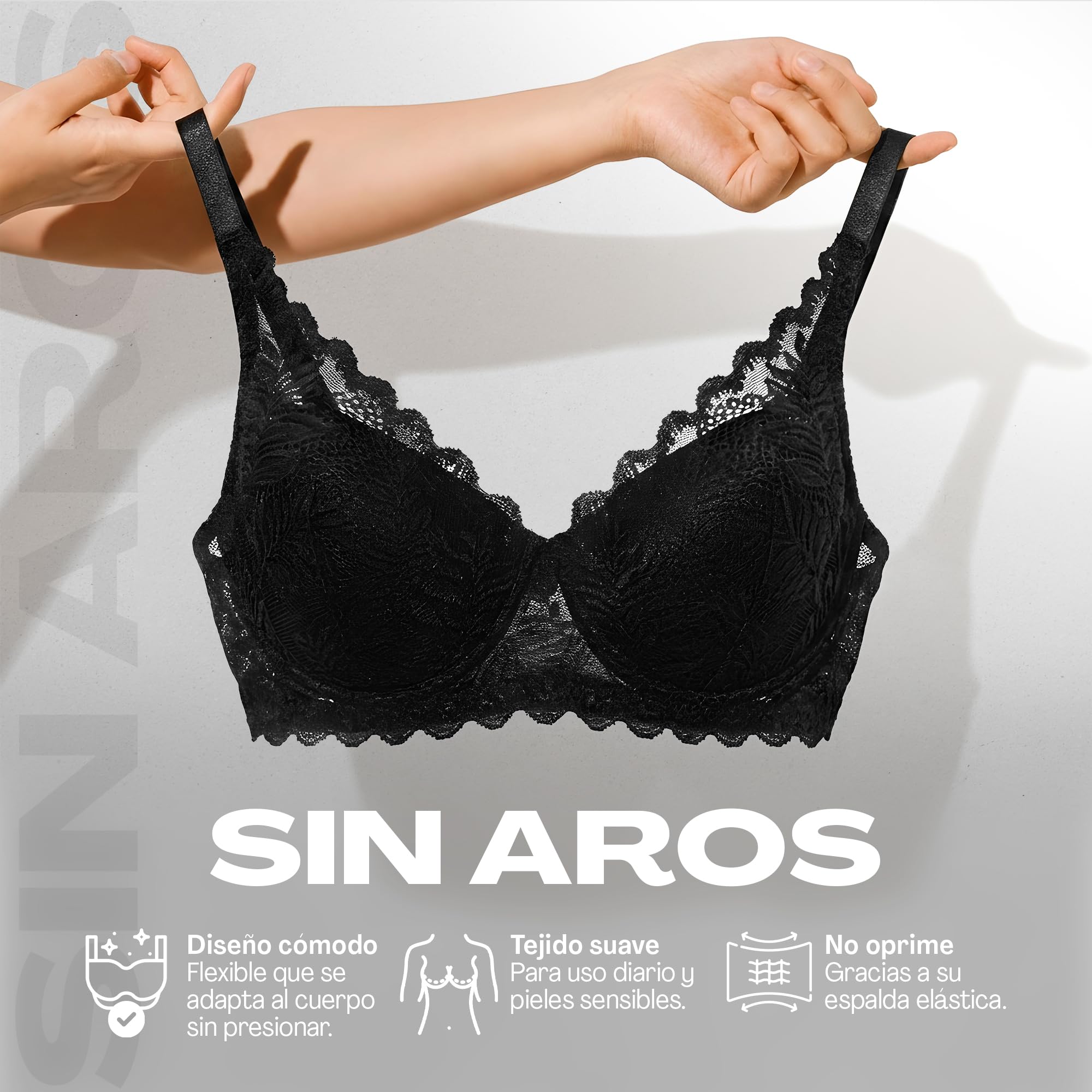 Sois Sujetador Postoperatorio sin Aros con Bolsillos – para Prótesis de Mama y Pechos de Silicona – Sujetador de Mastectomía Cómodo y Discreto para Uso Diario, Mujer, Crossdresser y Trans