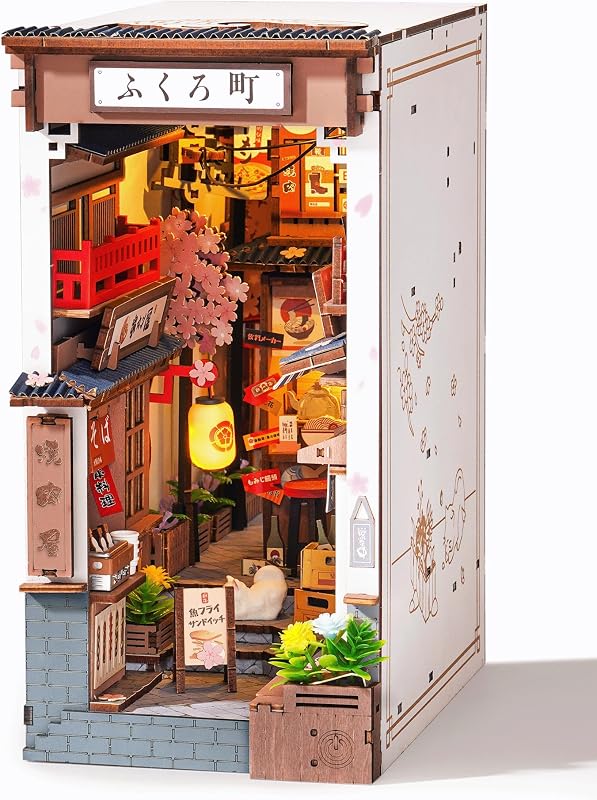 Rolife Book Nook Kit Sakura Wine Alley