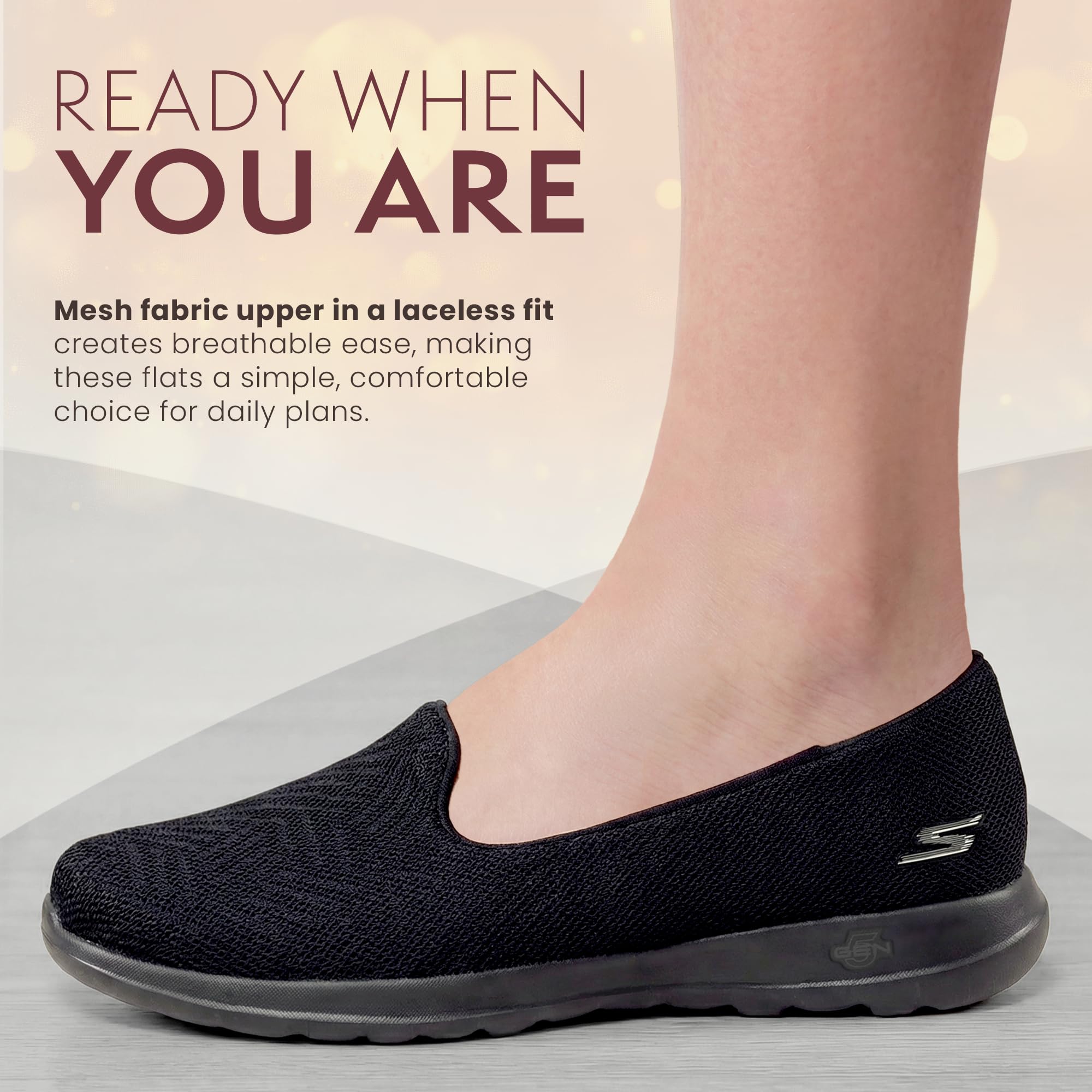 Skechers Damen Go Walk Lite Sweet Gal