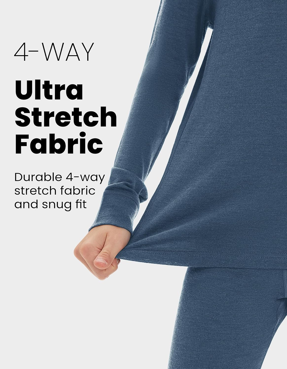 Iguana Unisex Kids 100% Merino Wool Base Layer Top Thermal Underwear Shirt for Girls and Boys - Image 3